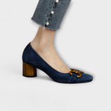 Mathilde - Pumps mit Goldener Schnalle