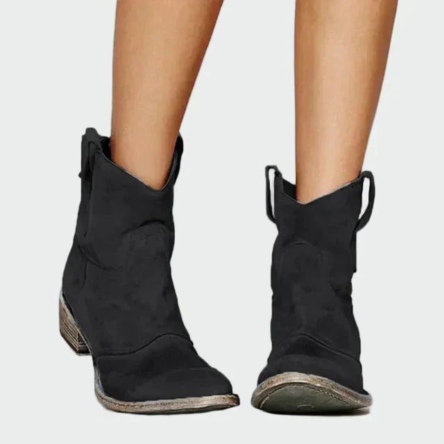 Sára - Retro-Stiefeletten im Cowboy-Stil
