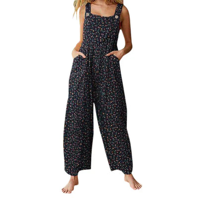 Jeneath™ - Neuer Damen-Casual-Jumpsuit mit lockerem Schnitt und Blumenmuster