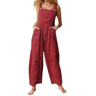 Jeneath™ - Neuer Damen-Casual-Jumpsuit mit lockerem Schnitt und Blumenmuster