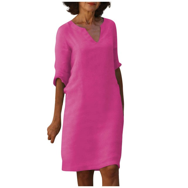 Helene™ - Elegantes Kleid mit V-Ausschnitt