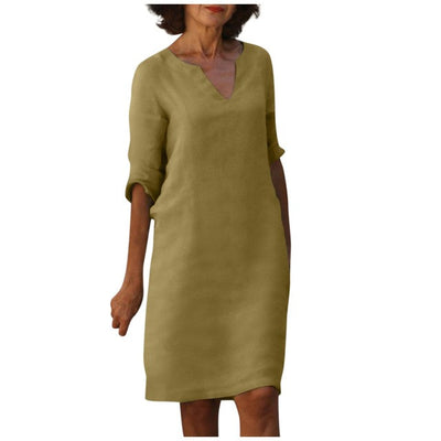 Helene™ - Elegantes Kleid mit V-Ausschnitt