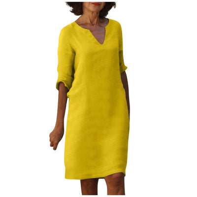 Helene™ - Elegantes Kleid mit V-Ausschnitt