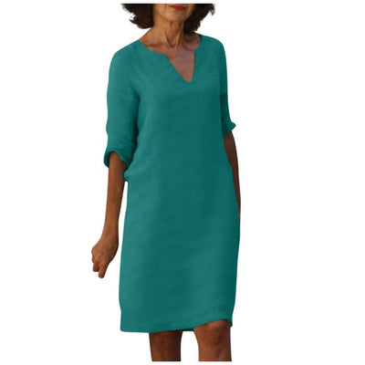 Helene™ - Elegantes Kleid mit V-Ausschnitt
