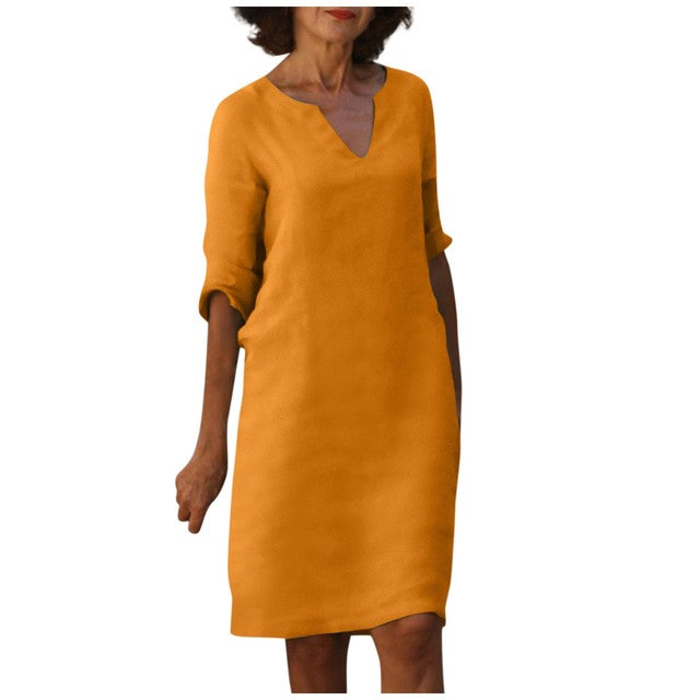 Helene™ - Elegantes Kleid mit V-Ausschnitt
