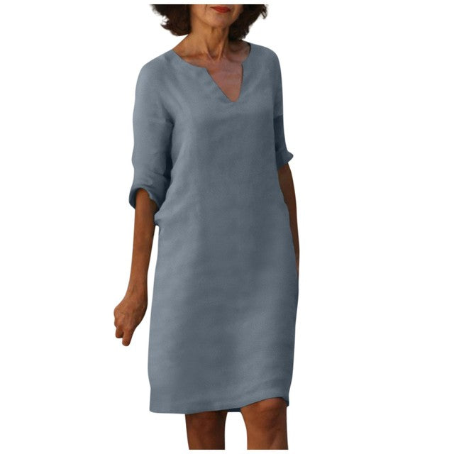 Helene™ - Elegantes Kleid mit V-Ausschnitt