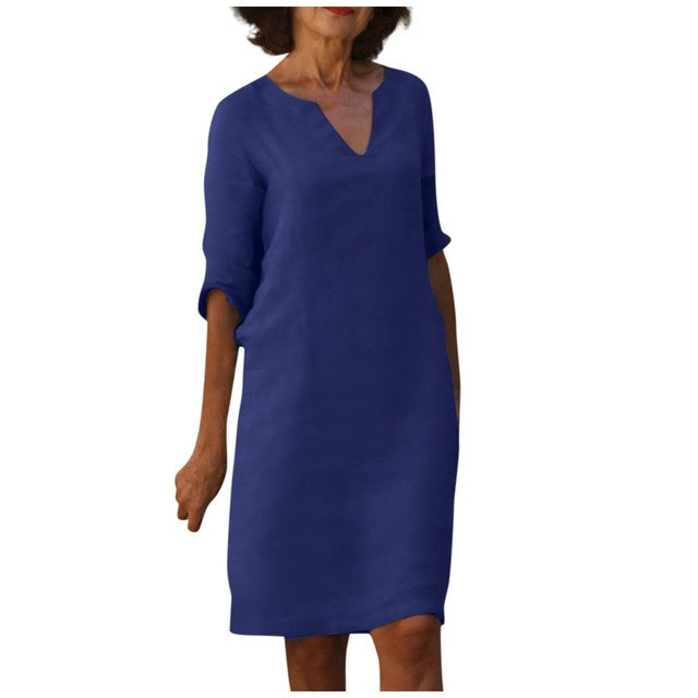 Helene™ - Elegantes Kleid mit V-Ausschnitt