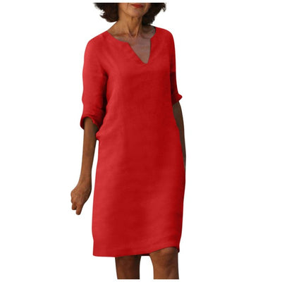 Helene™ - Elegantes Kleid mit V-Ausschnitt