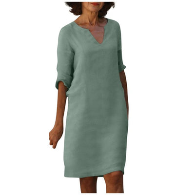 Helene™ - Elegantes Kleid mit V-Ausschnitt