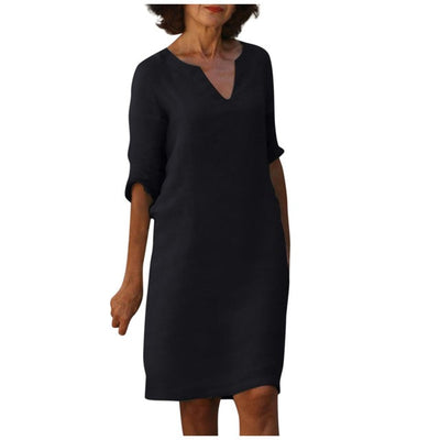 Helene™ - Elegantes Kleid mit V-Ausschnitt