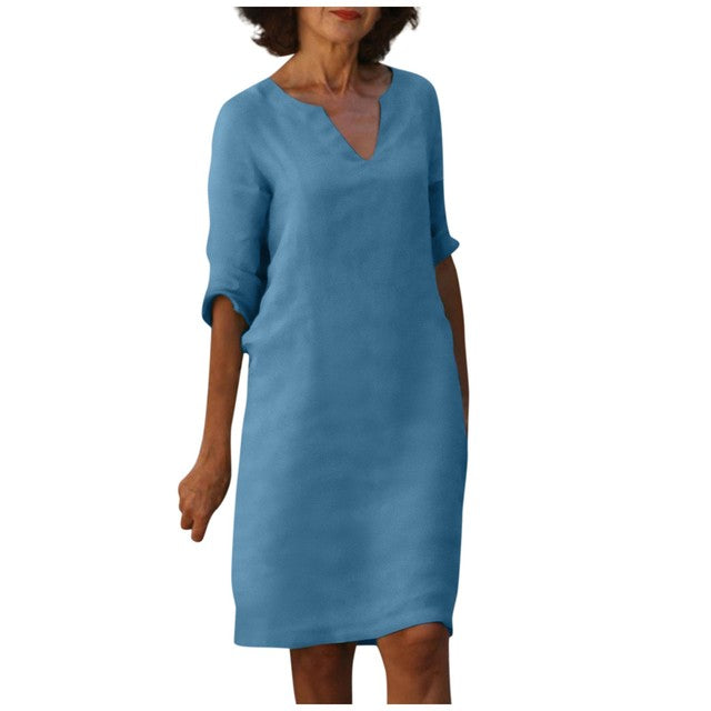 Helene™ - Elegantes Kleid mit V-Ausschnitt