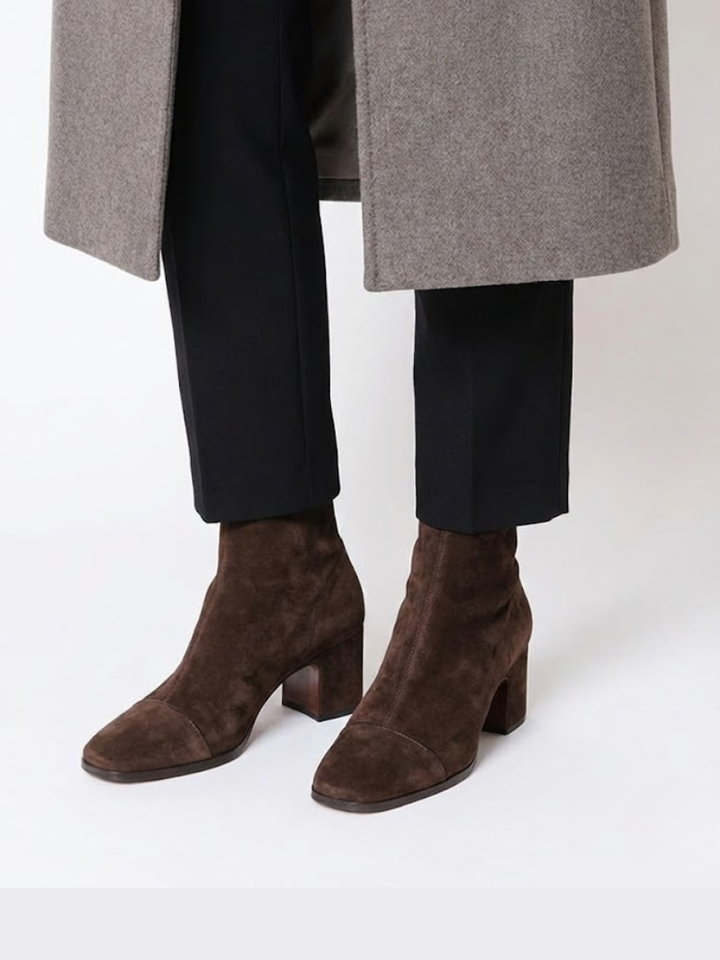 Alma – Bottines à talons en daim