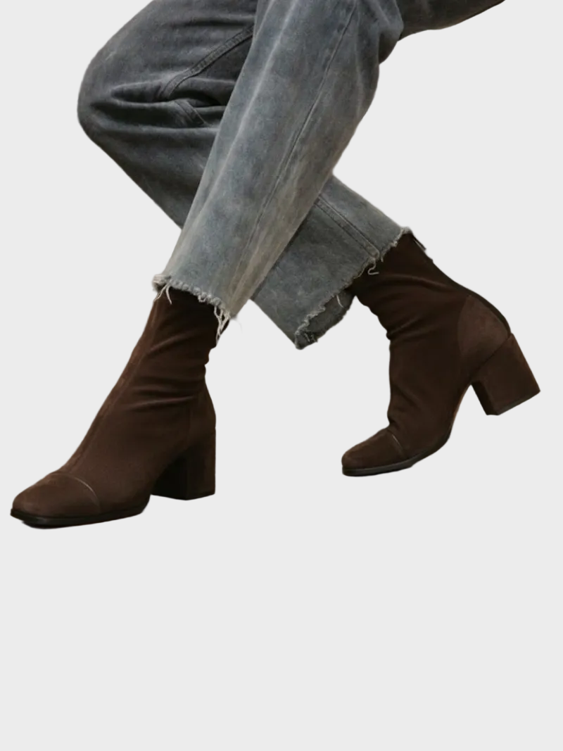 Alma – Bottines à talons en daim