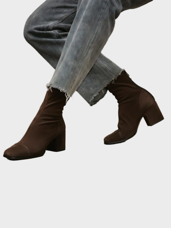 Alma – Bottines à talons en daim