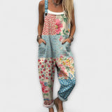 Elara - Latzhose mit Retro-Patchwork