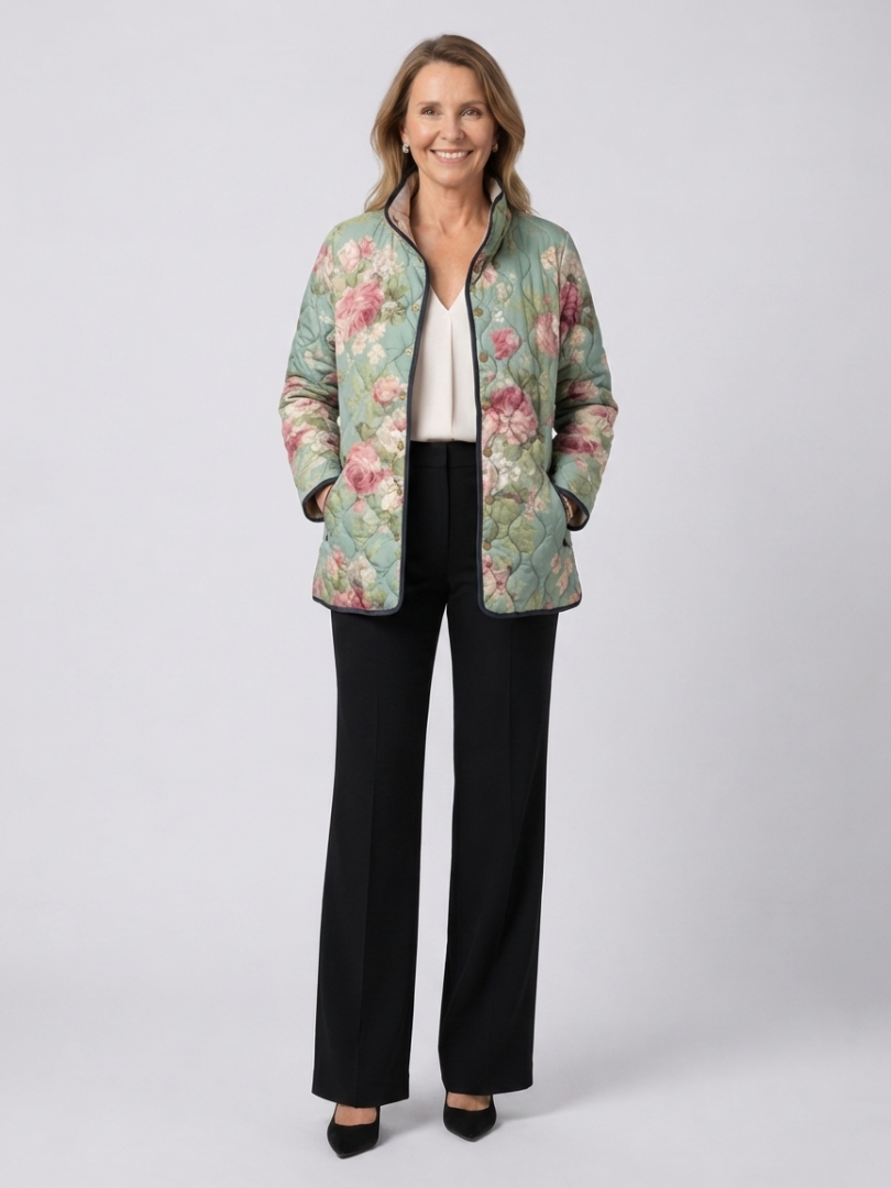 Emilia | Steppjacke Alte Rosen Hell