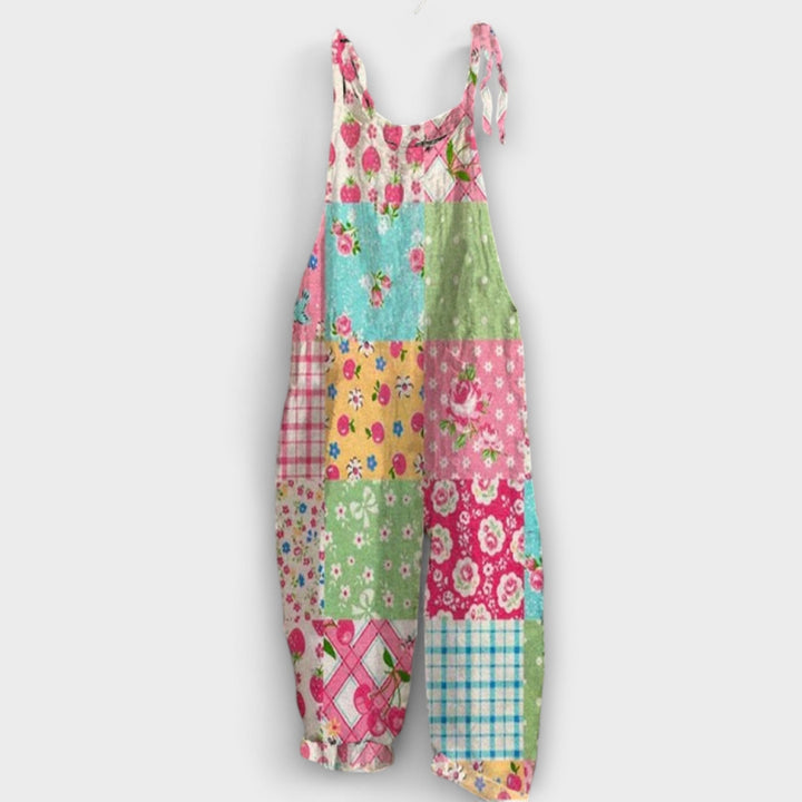 Ariel - Salopette à patchwork bohème