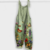 Gemma - Latzhose mit Blumen und Schmetterlingen