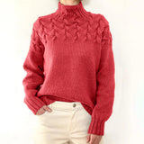 Elena | Pullover mit hohem Kragen
