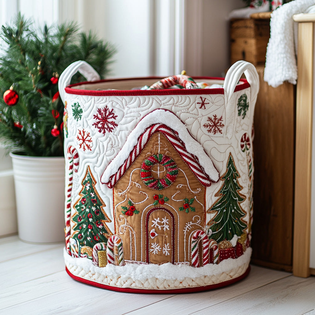 Panier à linge style hiver