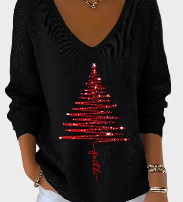 Nancy - Eleganter Weihnachts-Pullover
