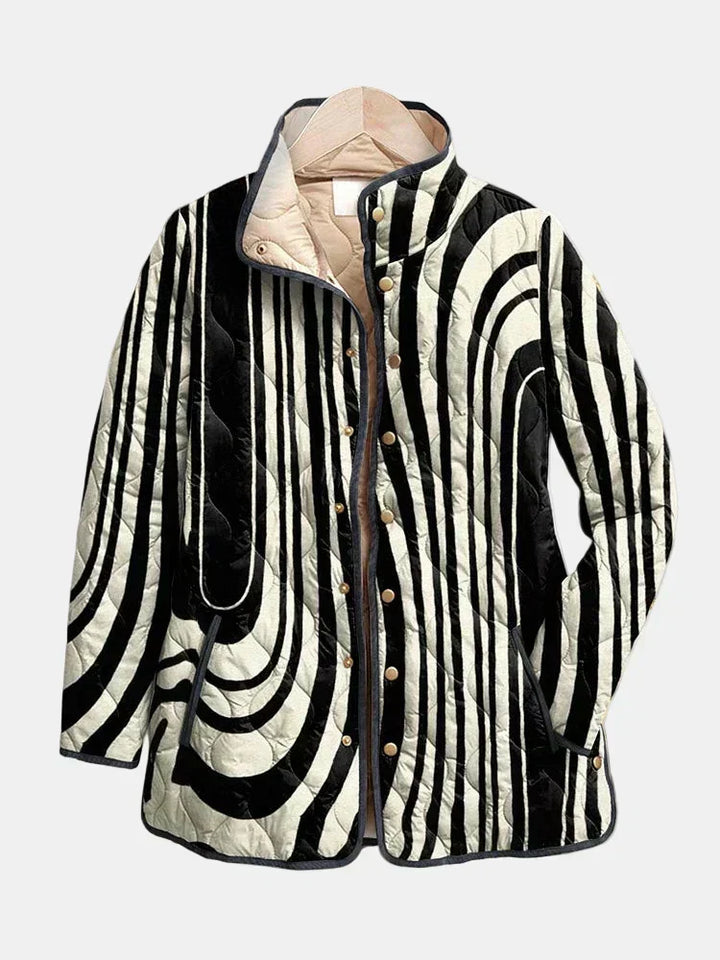 DELACROIX | Gestepptes Zebra-Muster-Jacke Sylvie
