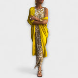 Viviana - Gelbes elegantes Pailletten-Ensemble