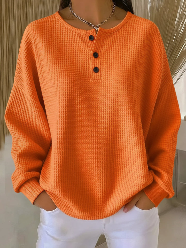 Milagros | Sweatshirt Henley texturé