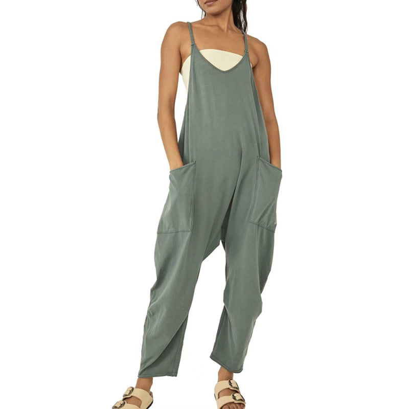 Zodwa™ - Jumpsuit mit V-Ausschnitt und Umhängetasche