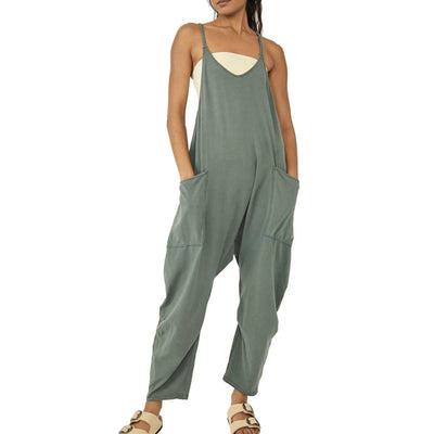 Zodwa™ - Jumpsuit mit V-Ausschnitt und Umhängetasche