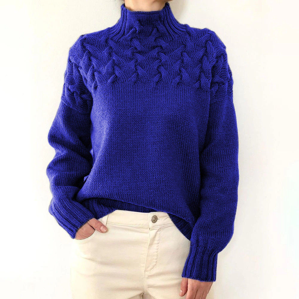 Elena | Pullover mit hohem Kragen