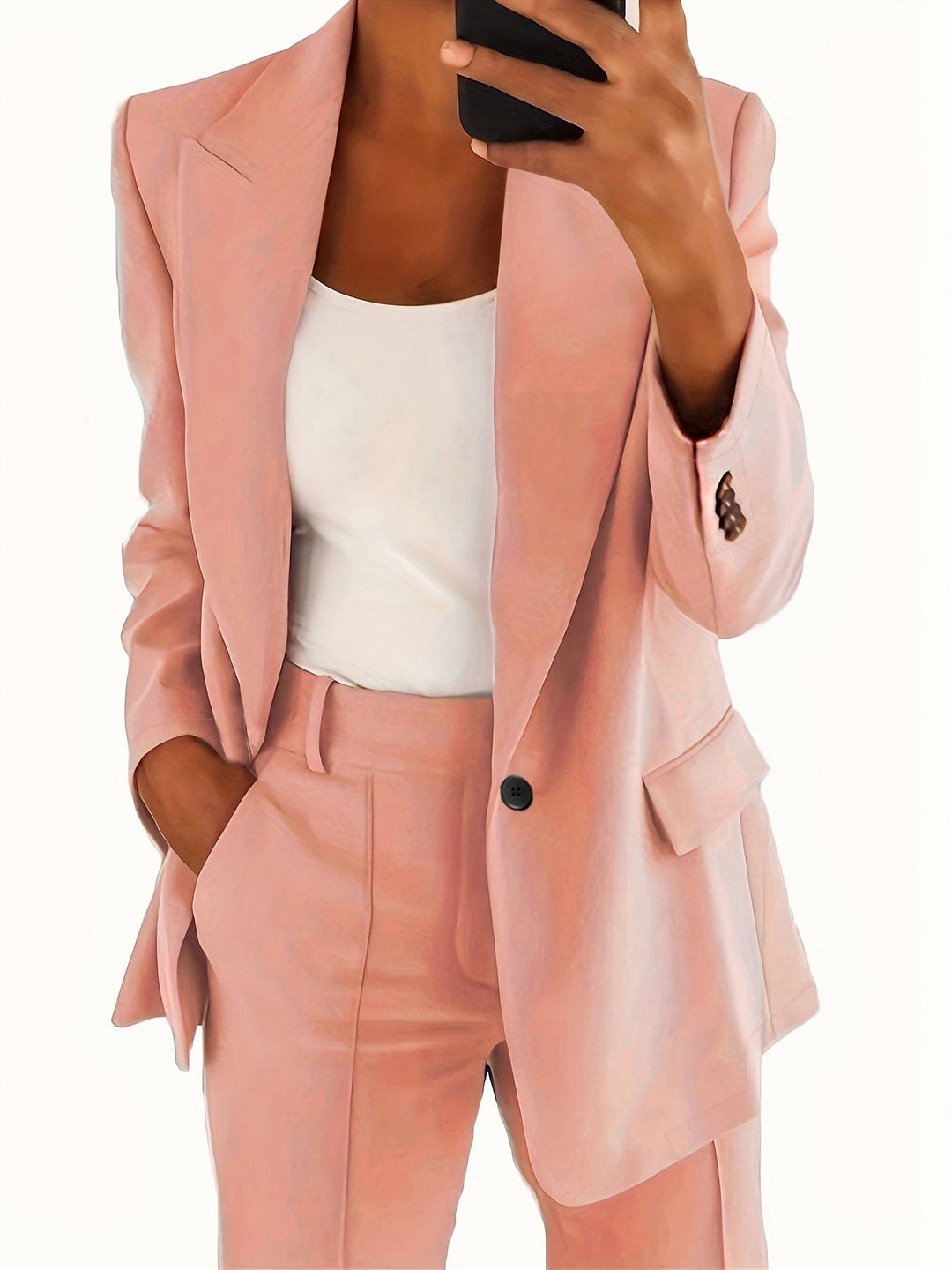 Completo blazer nero elegante a 2 pezzi
