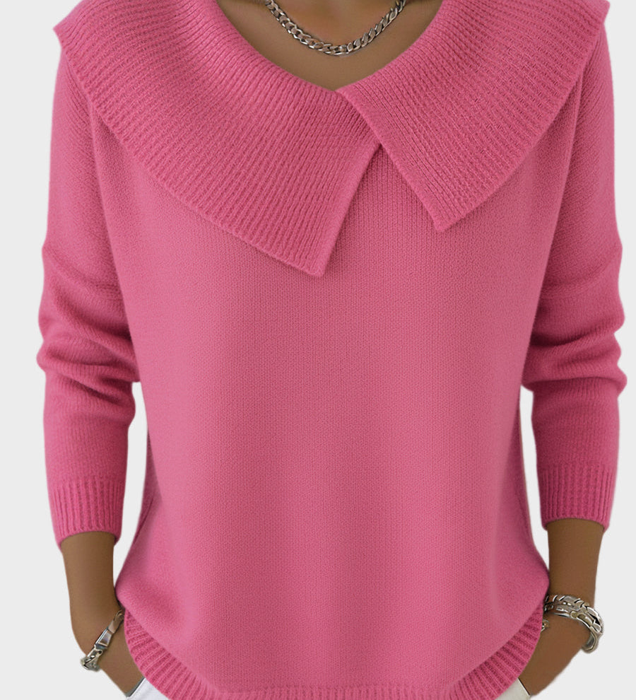 Lucia - Warmer Pullover mit weichem Kragen