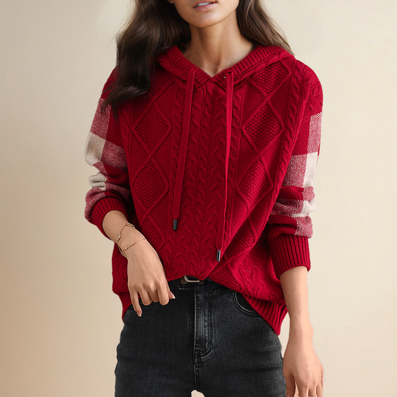 Emily | Geflochtene Kapuzenpullover