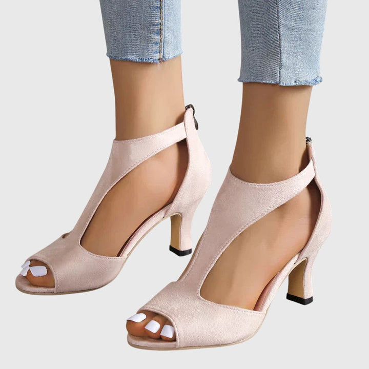 Edeltraud - Décolleté con cinturini color rosa