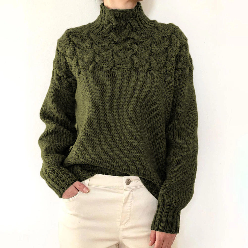 Elena | Pullover mit hohem Kragen