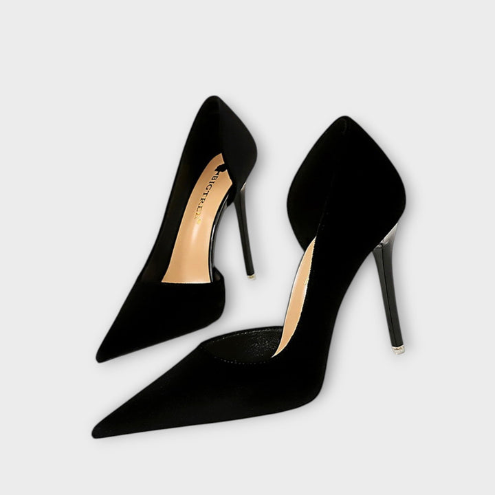 Brunhild - Stiletto in velluto verde