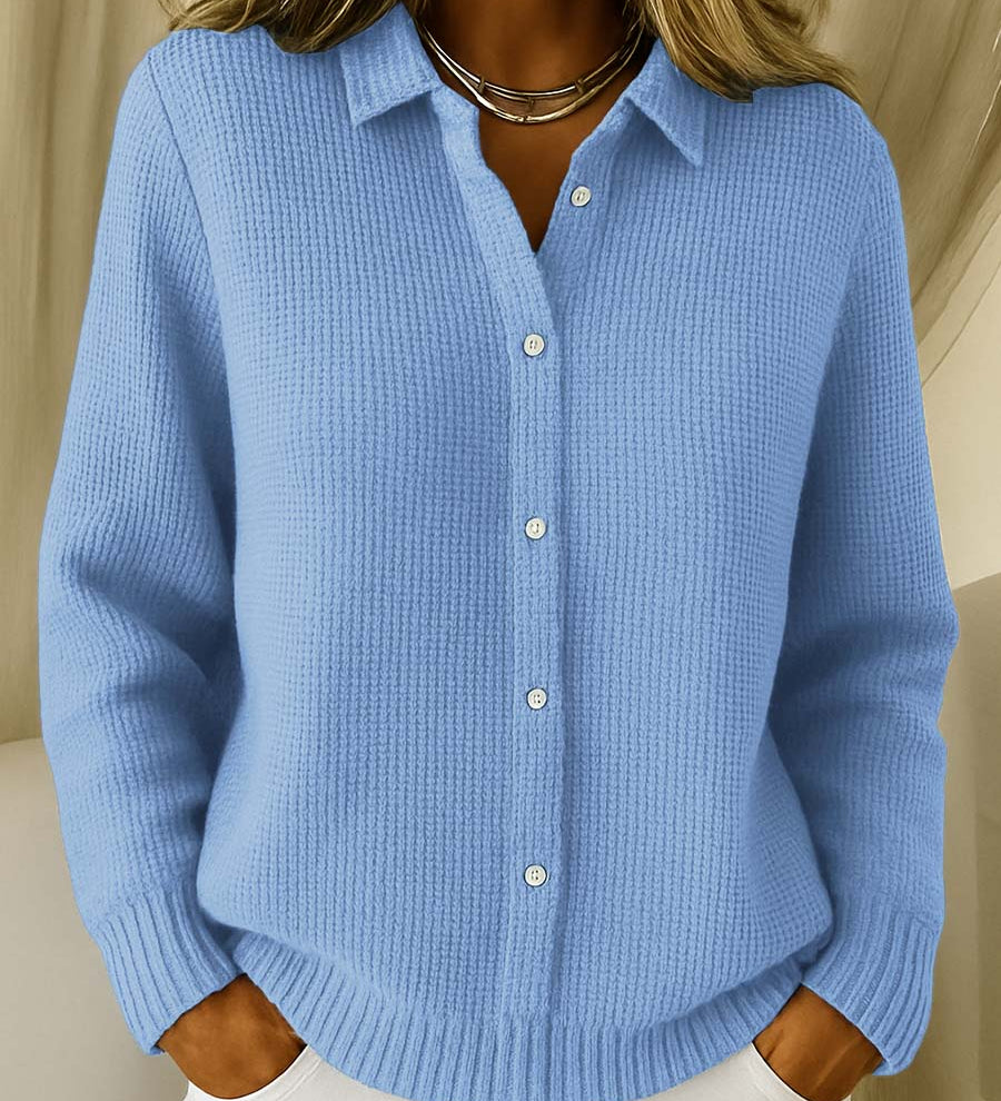 Carmela | Texturierte Strickjacke mit Knöpfen
