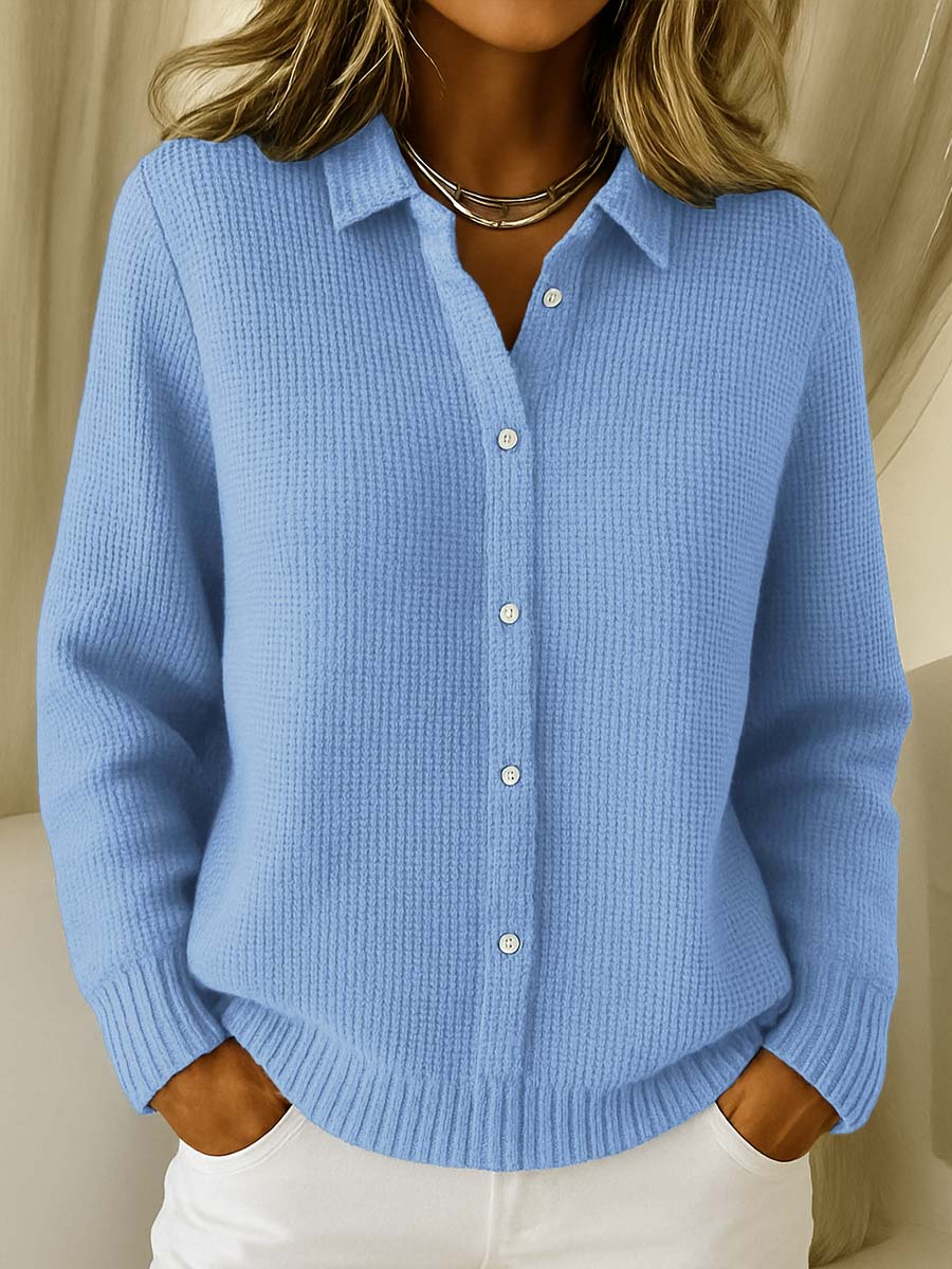 Carmela | Texturierte Strickjacke mit Knöpfen