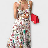 Heather - Buntes Set mit Top und Maxi-Rock