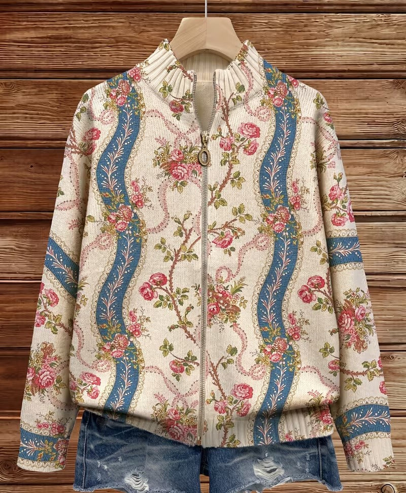 Eulalia - Kletterrose Ribbon Cardigan
