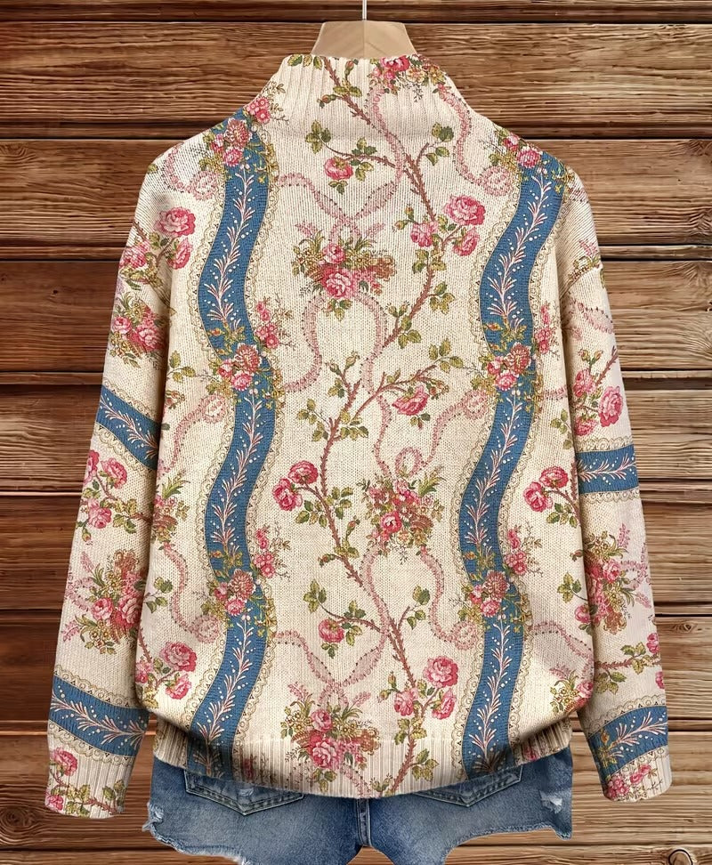 Eulalia - Kletterrose Ribbon Cardigan