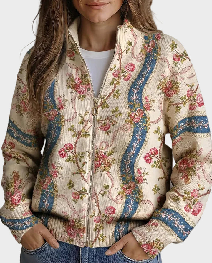 Eulalia - Kletterrose Ribbon Cardigan