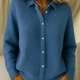Carmela | Texturierte Strickjacke mit Knöpfen