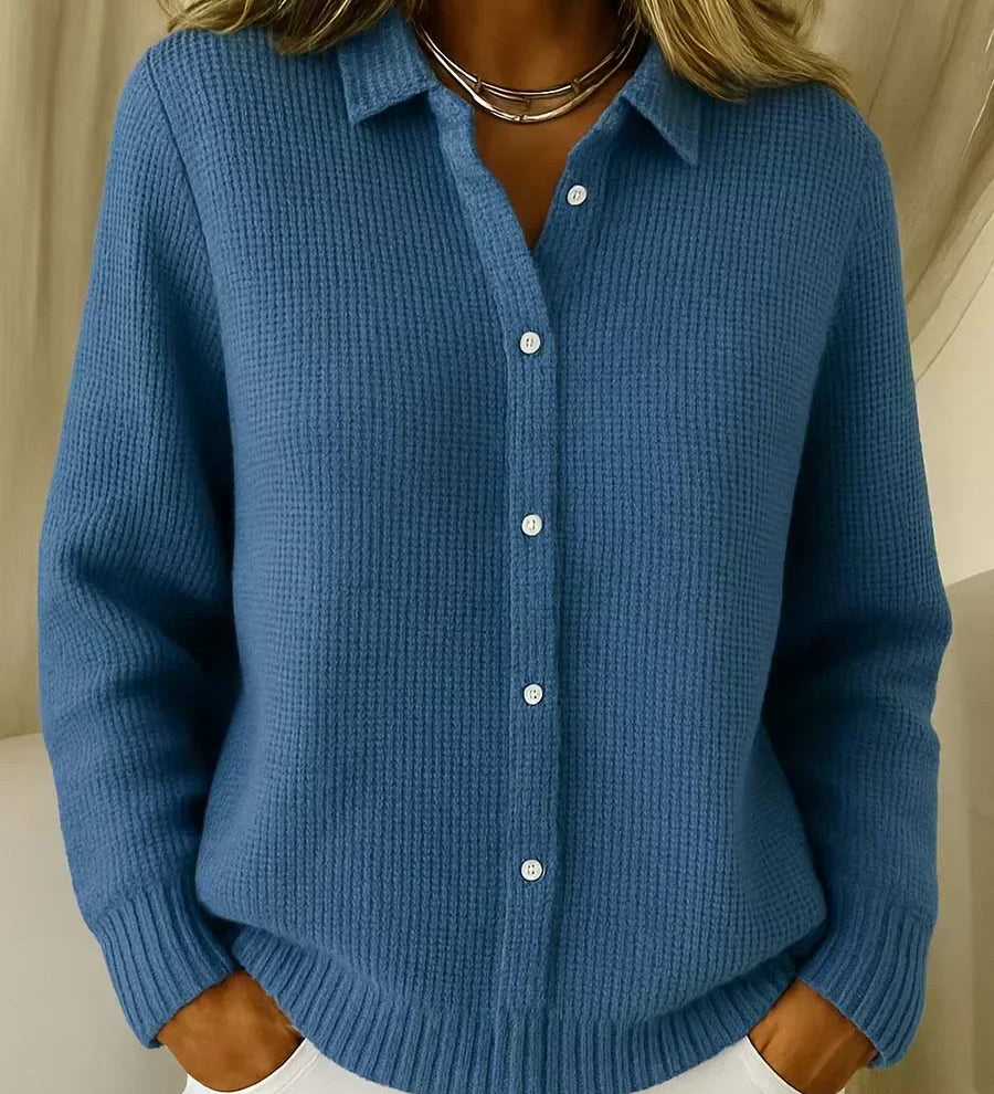 Carmela | Texturierte Strickjacke mit Knöpfen
