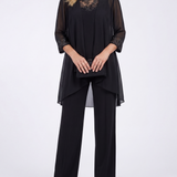 Eleanor™ | Fließende Jacke & Weitbeinige Hose Set