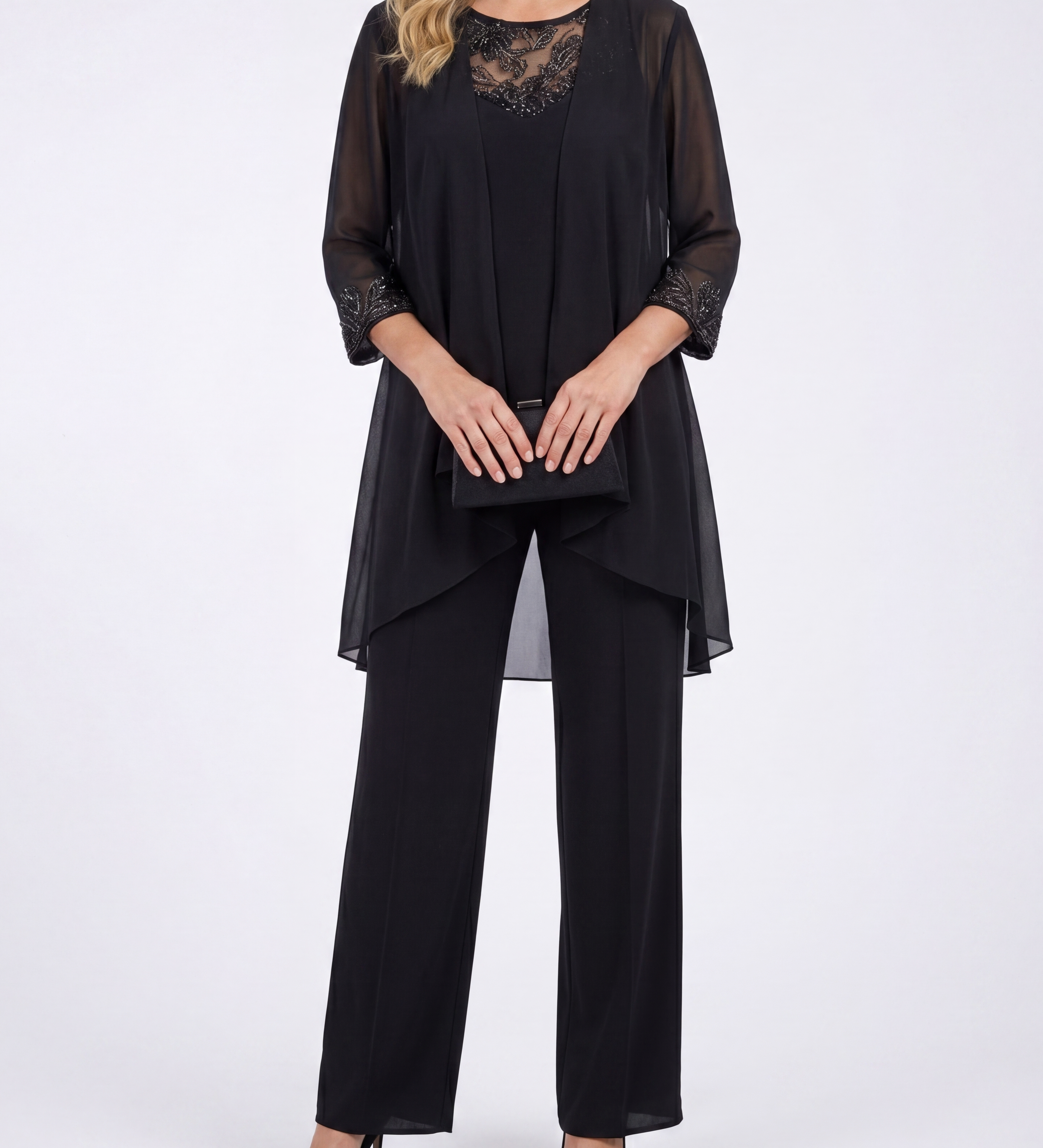 Eleanor™ | Fließende Jacke & Weitbeinige Hose Set