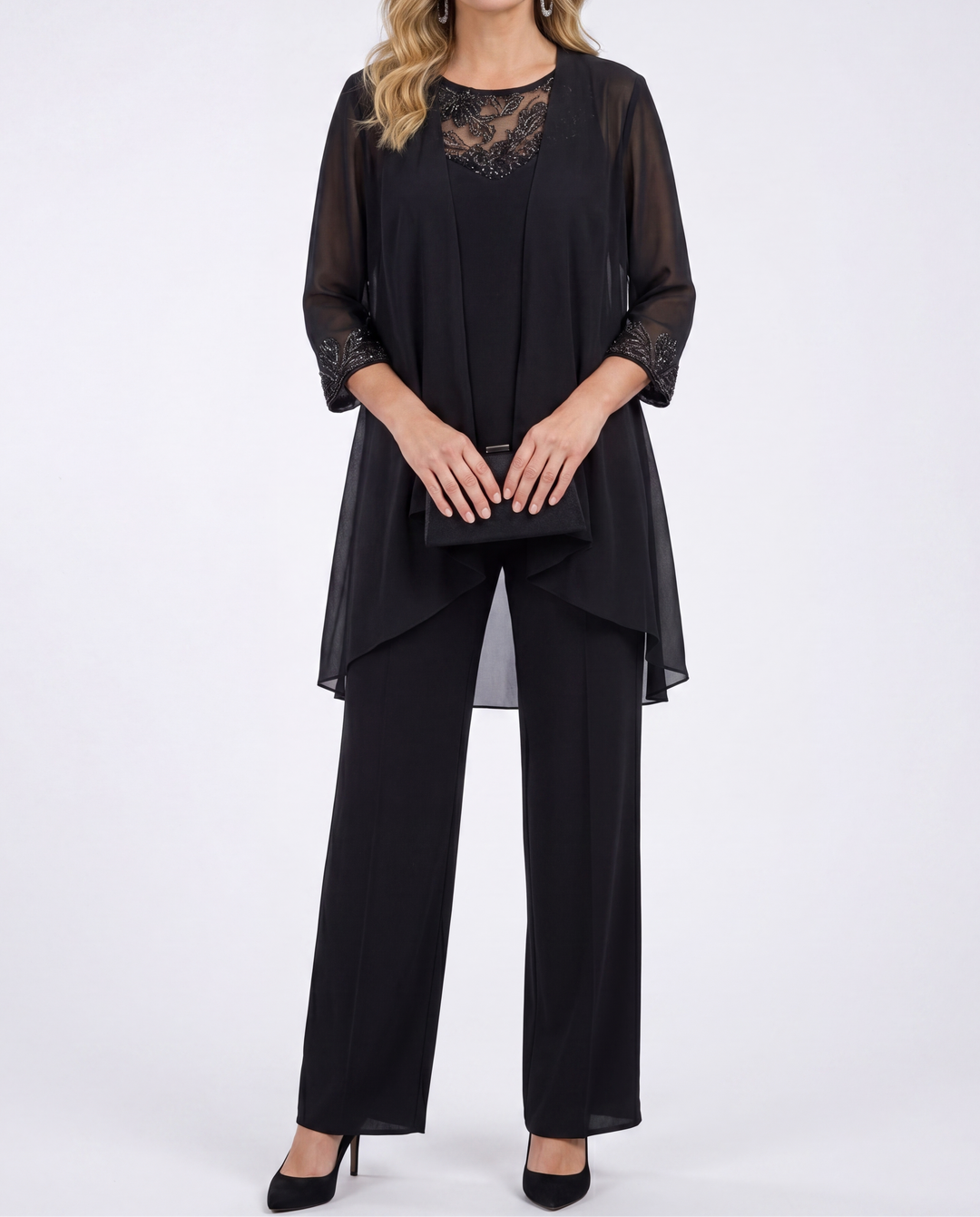 Evelina™ | Set giacca fluida e pantaloni ampi