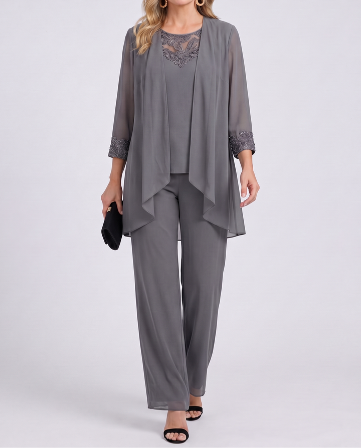 Elodie™ | Ensemble veste fluide & pantalon large