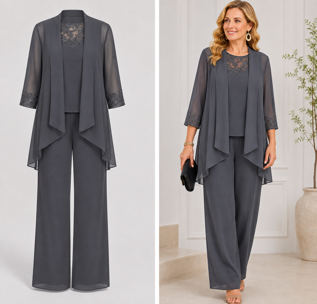 Elodie™ | Ensemble veste fluide & pantalon large